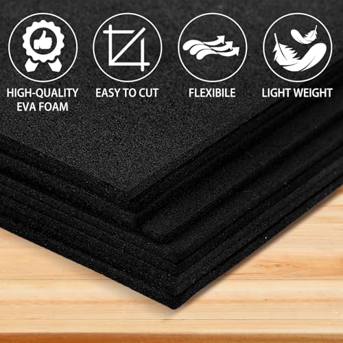 ASelected 24PCS EVA Foam Sheets, A4 Foam Board, 21x30 cm Foam Sheets, 2 mm Foam Sheet for Model Making Mounting Photos - Image 3