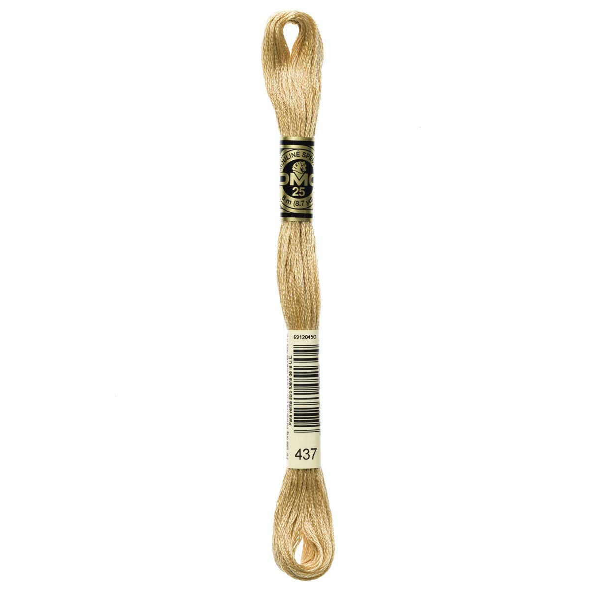 DMC Embroidery Floss Mouline Stranded Cotton Thread for Hand Embroidery and Sewing - Colour No: 437-12 x 8m Skeins โ image 1