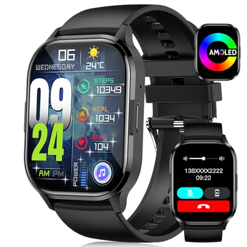 2024 Smartwatch Hombre Mujer, 2.01 Amoled Reloj Fitness Efectua Respuesta Llamadas 123 Modos Deportivos 24h Pulsómetro Función Nfc 123 Modos Deportivos Activity Fitness Tracker 2024 Smartwatch Hombre Mujer, 2.01 Amoled Reloj Fitness Efectua Respuesta Llamadas 123 Modos Deportivos 24h Pulsómetro Función Nfc 123 Modos Deportivos Activity Fitness Tracker