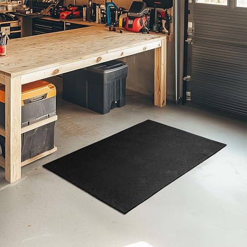 Mohawk Home Heavy Duty Rubber Stall Mat - Gym Floor- Under Dog Crate - All Purpose Utility 3' x 4' - 1/2