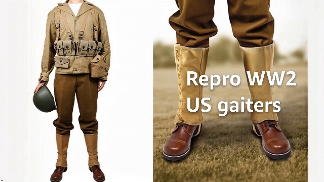 Amazon.com: SMONT WW2 US. M1936 Gaiters Leggings Repro WWII
