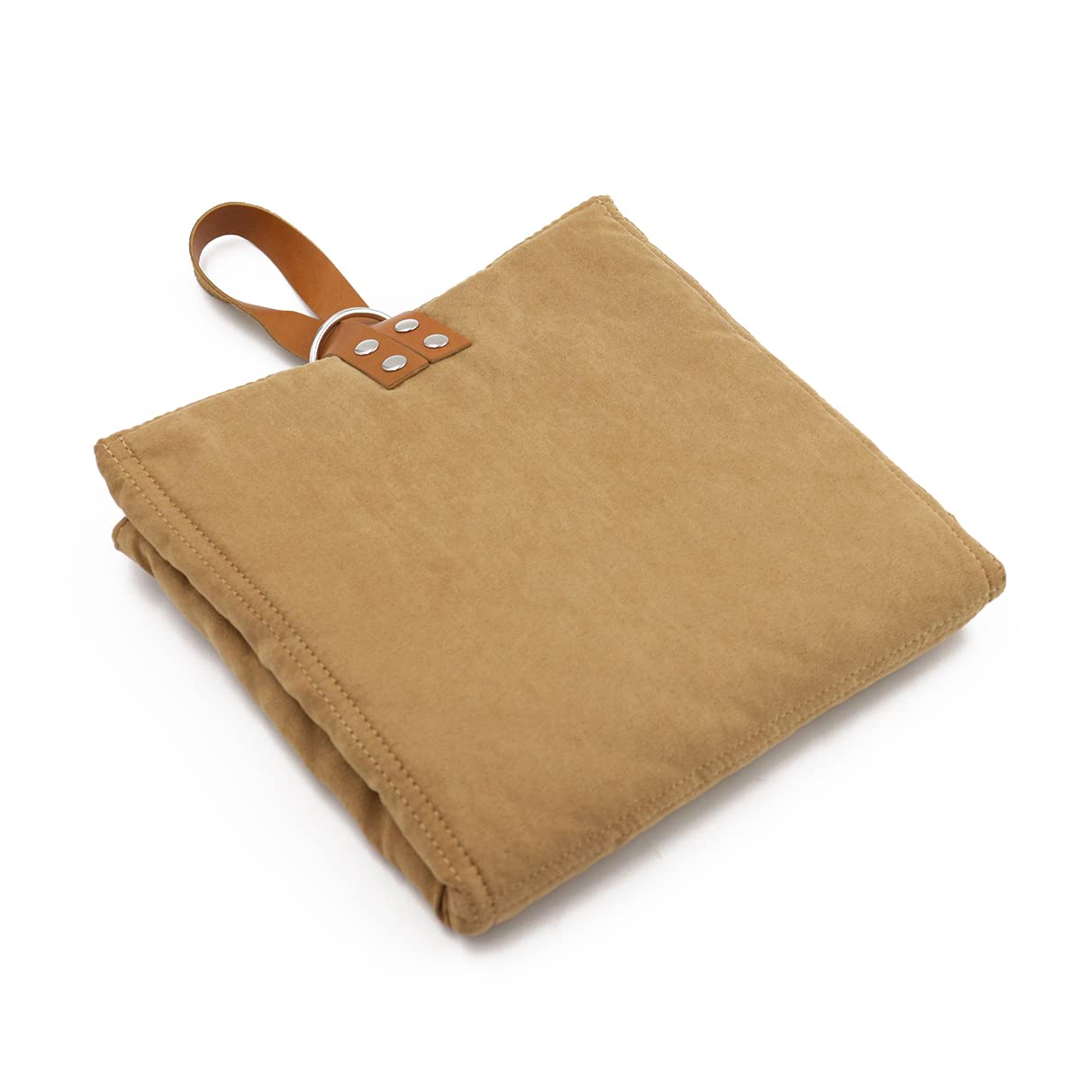 Paws&Co Couverture pour chien portable et pliable parfaite pour le camping, pique-nique, plein air 75x50 cm (M, Marron)