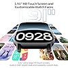 Smart Watch for Men Women, 1.91" Smart Watches Answer Dial Call, 112+ Sports Modes Fitness Activity Tracker with Heart Rate Sleep Monitor Pedometer, IP68 Waterproof Smartwatches for Android IOS. Black #3