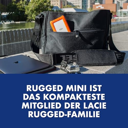 LaCie 2TB Rugged Mini Externe Tragbare Festplatte | USB 3.0 (LAC9000298) – Ansicht 5