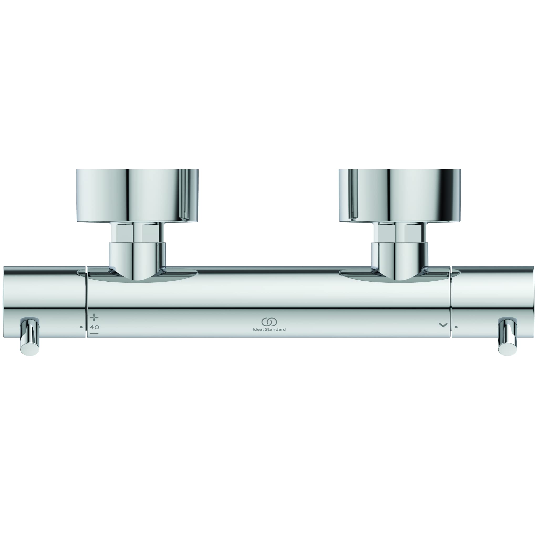 Ideal Standard A7587AA Ceratherm T125 Brausethermostat Aufputz, Dusche Duscharmatur Duschthermostat, Chrom