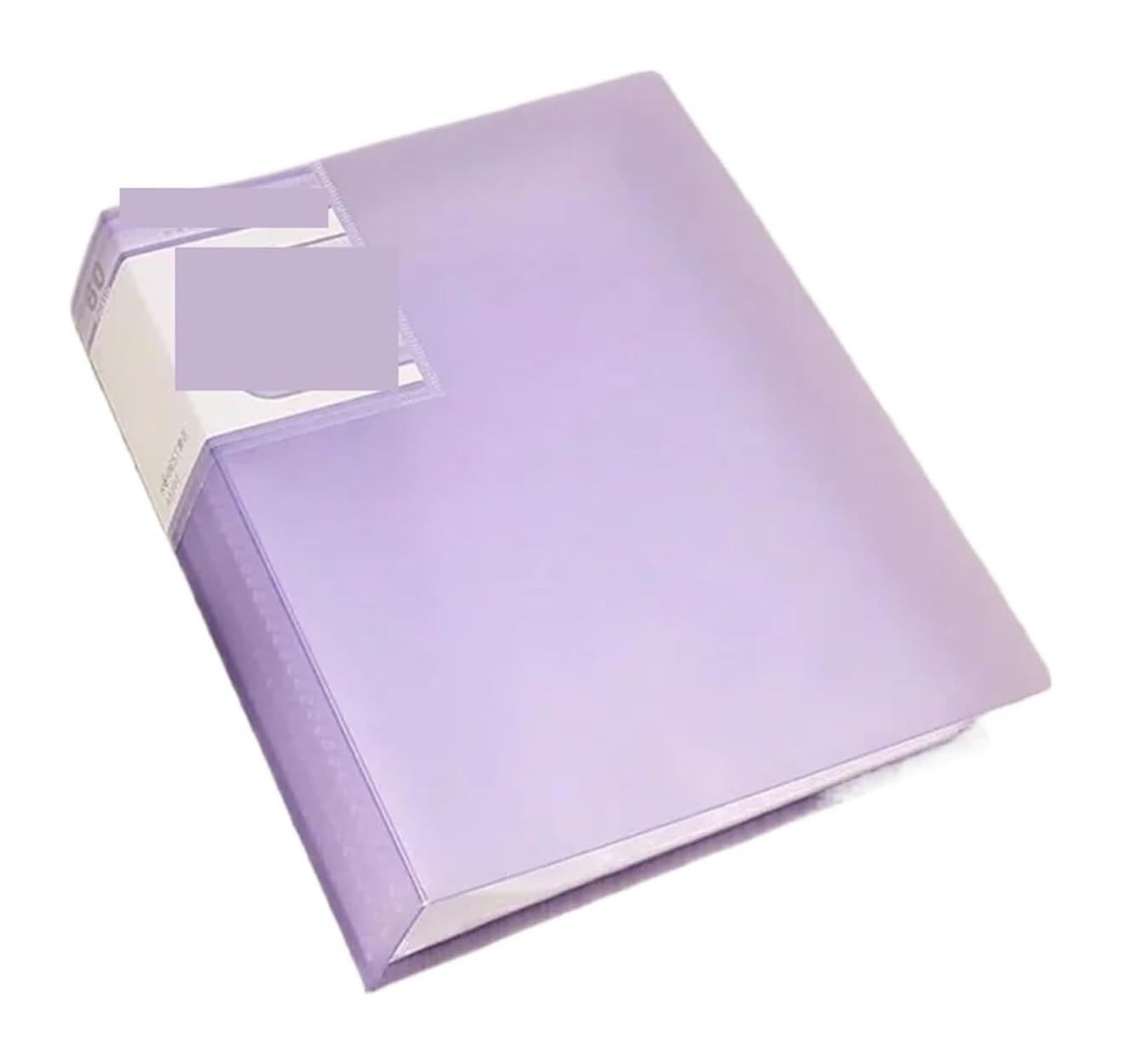 2 Stück transparentes A5-Display mit mehreren Taschen | PVC-Aktenordner, Dokumenten-Organizer(PURPLE)