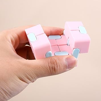 Sarini 2Pcs Infinity Cube for Adults Office Staff Household Desk Stress Relief Restlessness Tool Durable Cube for Focus and Anxiety Relief for Office and Home Use