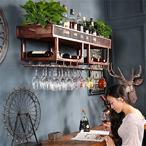 Soporte para botellas de vino metálico vintage doble capa miniatura 6