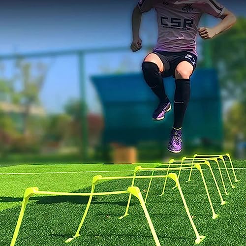 Speed Agility Hostles - Attrezzatura portatile regolabile per allenamento ad ostacoli per allenamento in pista all'interno e all'esterno