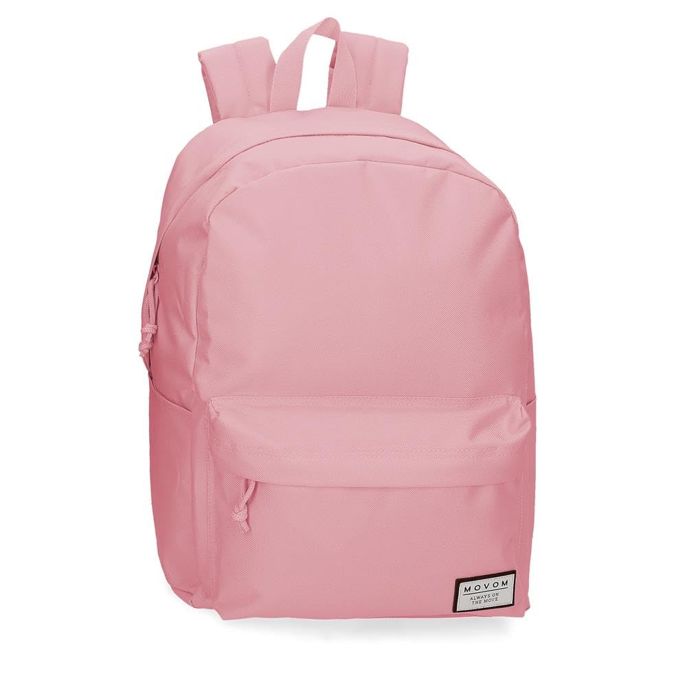 Movom Always on The Move School Backpack Adaptable to Trolley Pink 31.5x45x15cm Polyester 21.26L, Pink, School Backpack Adaptable to Trolley
