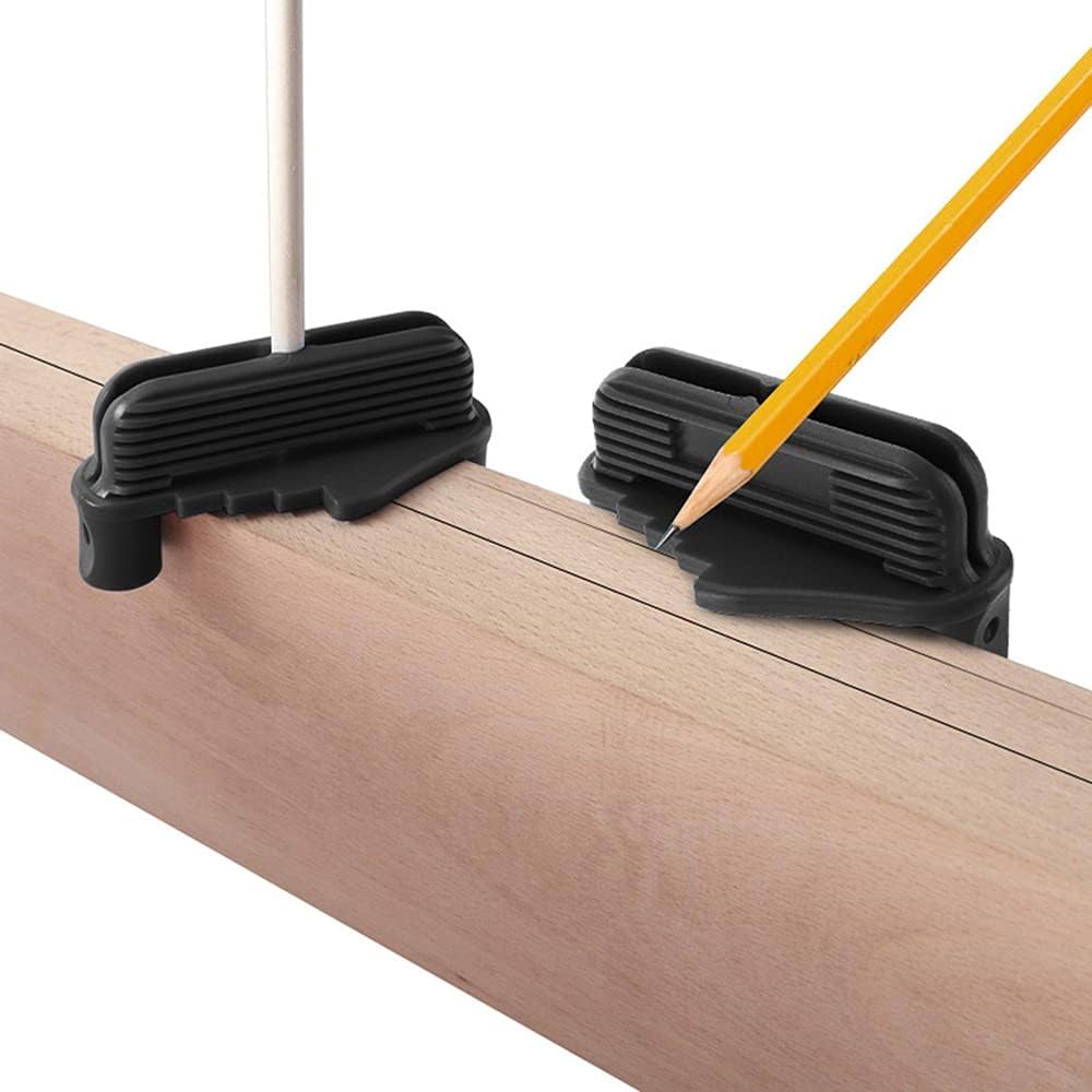 2pcs Center Scriber Line, Blue Woodworking Marking Offset Tool Finder,Wood Scribe Gauge Fits Standard Wooden Pencils