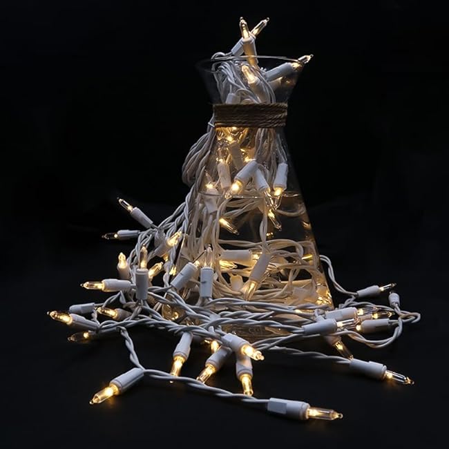 MULTI-SPARKING 80 LED Soft Twinke Icicle Lights Warm White Slow Twinkling Icicle String Lights for Indoor and Outdoor Wedding Party Holiday Christmas Decorations