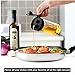 Marbrasse Drip Free Olive Oil Dispenser, Glass Salad Dressing Bottle, Vinegar Dispensing Cruets, Cooking Oil Condiment Containers with Measurement and Easy Pouring Spout for Kitchen (Black)