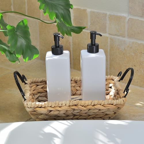 Botellas de plástico recargables Youngever de 16 oz para dosificar champú cómodamente 5