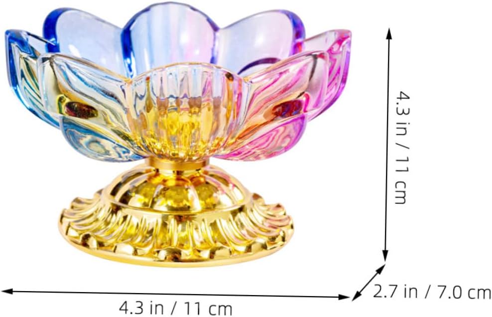 PRETYZOOM 2pcs Decorative Lotus Bowl Fruit Pedestal Tray for Dining Table Decor Smooth Surface High Foot Design Capacity for Party Serving and Display