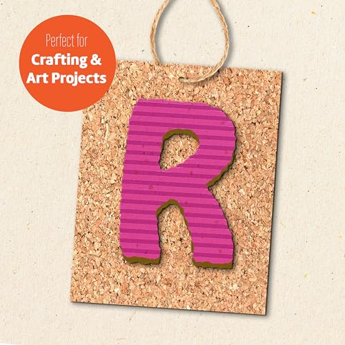 flipside products cork roll 439 x 2439 x 3mm - diy bulletin board wall accent cork board roll - environmentally friendly self-healing cork
