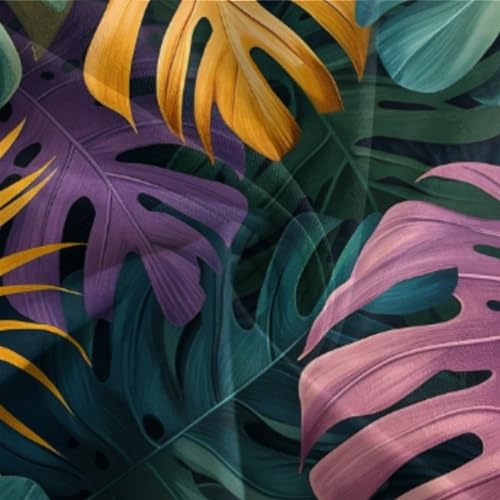 Parure de lit feuilles tropicales 3D microfibre douce 220x240cm - 7