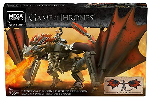 Mega Construx Juego de Tronos bloques de construcción Drogon (Mattel GKG97)