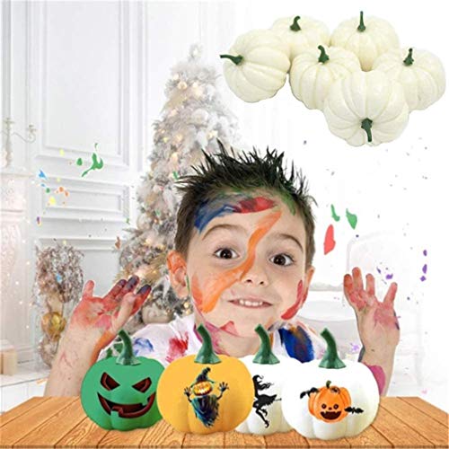 Image of Ulalaza 16pc Artificial Pumpkins Home Decor Set - 30 Maple Leaves & 10 Acorns & 2 Pinecones