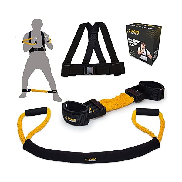 GYRO-FITNESS-Shadow-Boxer-Pro-Boxing-Resistance-Bands-Set-for-Shadow-Boxing-Comes-with-Ankle-Cuffs-Ideal-Addition-to-Your-Home-Boxing-Equipment GYRO FITNESS | Shadow Boxer Pro | Boxing Resistance Bands Set for Shadow Boxing, Comes with Ankle Cuffs | Ideal Addition to Your Home Boxing Equipment