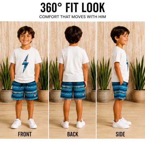 Image of Volcom Baby Boys Swim Set - 2 Piece Short Sleeve Swim Shirt Graphic Tees & Board Shorts - Infant Toddler Little Boys Swimsuit