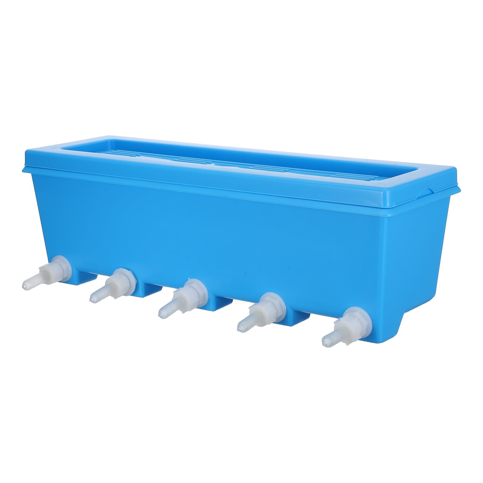 TOYANDONA Alimentatore per Suinetti e Agnelli da 8l con 5 Capezzoli, Montaggio a Parete in Abs Resistente a Basse Temperature per Attrezzature da Bevanda in Stalle Compatte