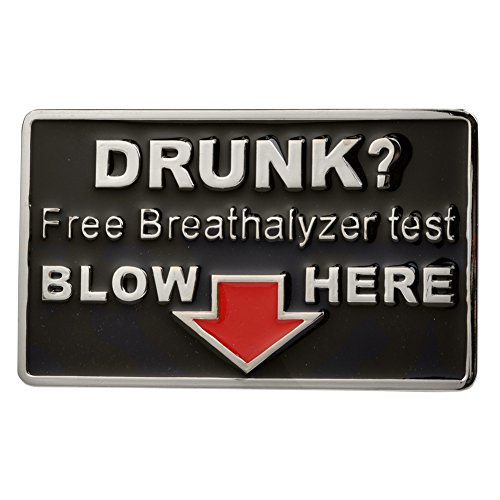 Buckle Rage Adult Mens Drunk Free Breathalyzer Test Blow Humor Belt Buckle Black Buckle Rage Adult Mens Drunk Free Breathalyzer Test Blow Humor Belt Buckle Black