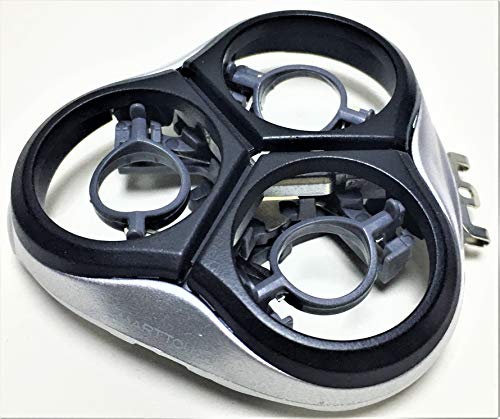 Shaver Razor Head Holder Cover & Frame Plate For Philips Norelco SmartTouch-XL HQ9161 HQ 9161XL 9161XLCC HQ9170 HQ 9170XL 9170XLCC HQ9171 HQ 9171XL 9171XLCC Men's Beard Replacement New Silver Black