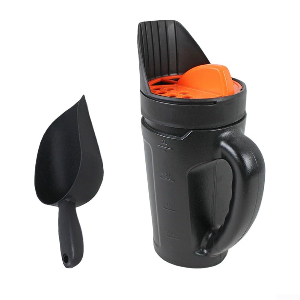 Épandeur de jardin multifonctionnel et épandeur de sel pour plantation neige glace fonte avec pelle carrée Matériau ABS Design ergonomique portable pelouse légumes Di