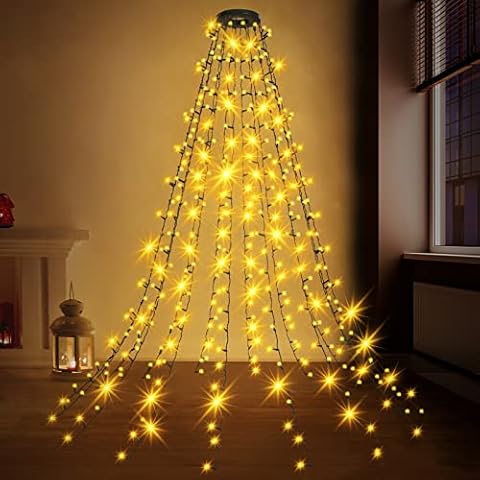 GUSODOR Lichterkette Weihnachtsbaum 2M 400 LEDs 16 Stränge Cover