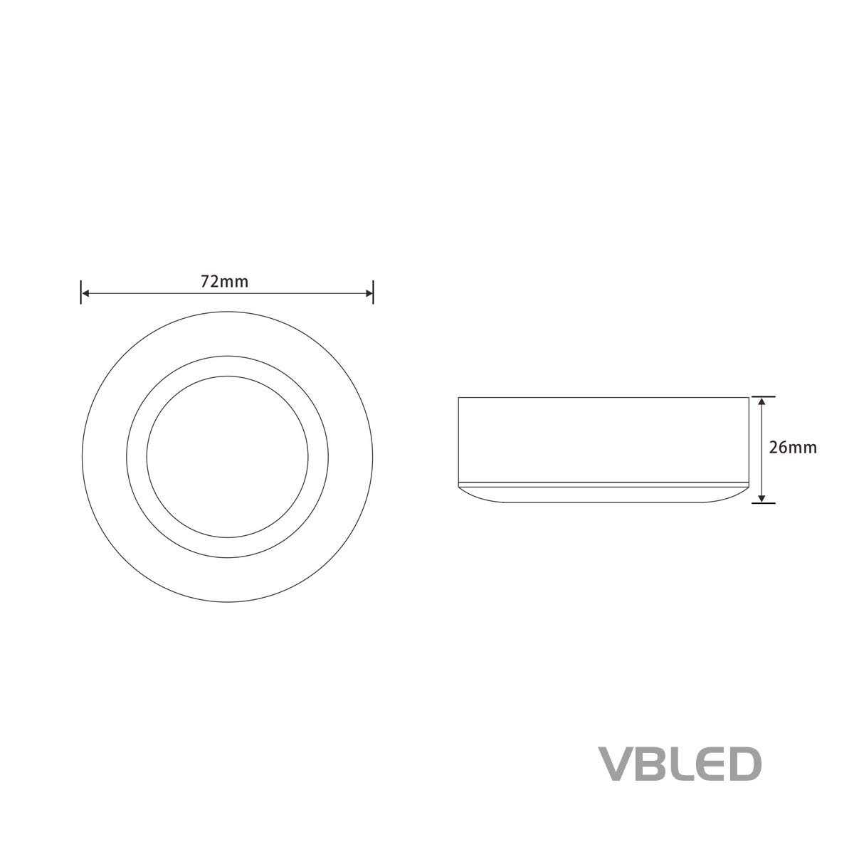 VBLED 3er Set Unterbauleuchte Schrankbeleuchtung Schrankleuchte LED-Schrank-Küchen-Unterbau-Leuchte mit Netzteil und 3 Stufen LED Dimmer…