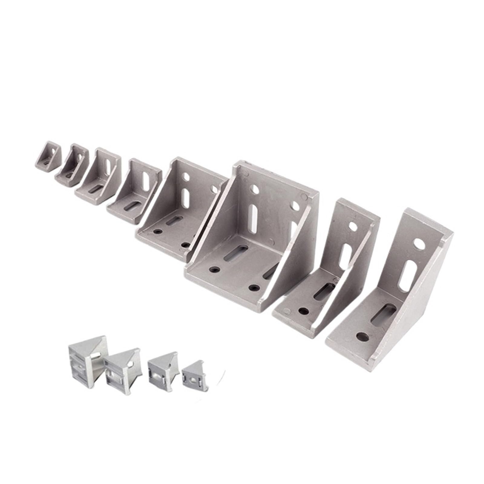 20 sztuk 2020 kątownik aluminiowy do aluminium routera CNC | Uniwersalne łączniki do mebli wiszących do półek, szafek i krzeseł(2040)