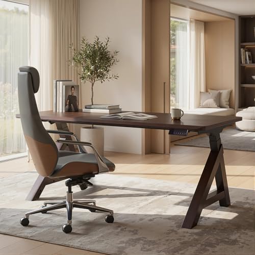 FLEXISPOT Solid Wood Executive Desk