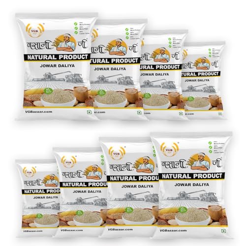 Image of Vasani G Jowar Dalia 4kg - 100% Natural Sorghum Daliya (Jonna /Cholam /Joar) | High-Fiber, Immunity-Boosting Millet Porridge