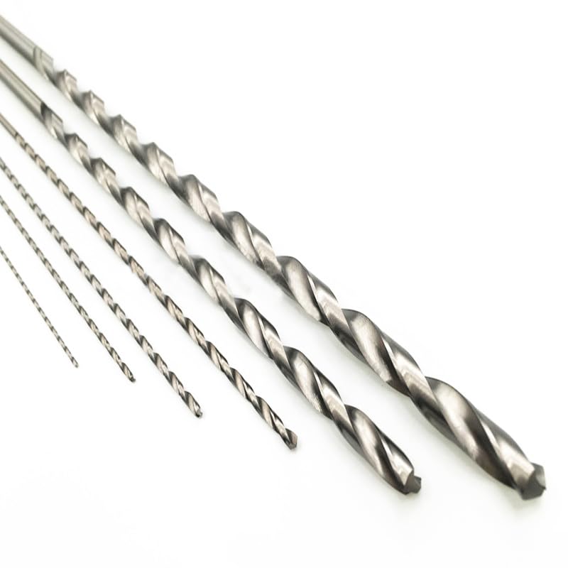 Foret hélicoïdal Extra-long de 1 à 20mm, 10 pièces, 160/300mm, métal, bois, plastique, HSS, acier rapide, tige droite, foret hélicoïdal(2x200mm 10pcs)