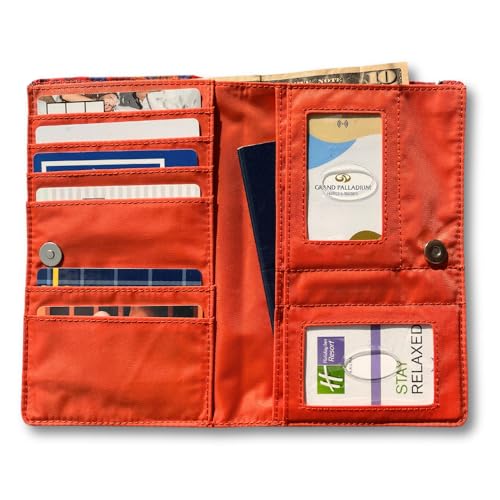 Image of Big Skinny Women's Plus Size myPhone Bi-Fold Slim Wallet, Holds Up to 20 Cards