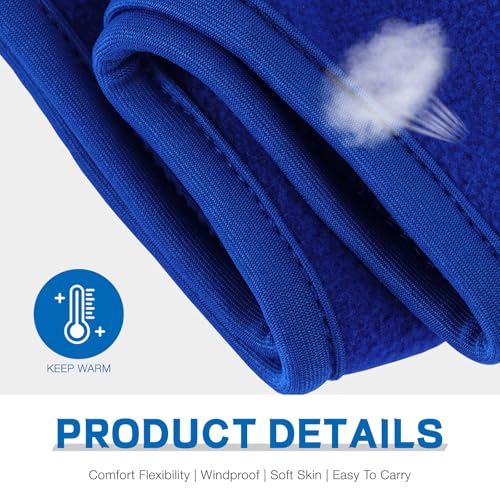 Image of Ear Warmers Headband, KOMAKE 2 Pack Earmuff Headband Fleece Earmuffs Running Headband Winter Ear Covers Moisture Wicking Sweatband Ski Sport Headband For Men & Women (Black+Gray)