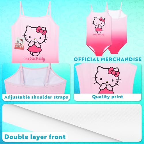 Hello Kitty Anime Girls Bathing Suit Kawaii Swimwear Stretchy Swimsuit for Beach Pool4