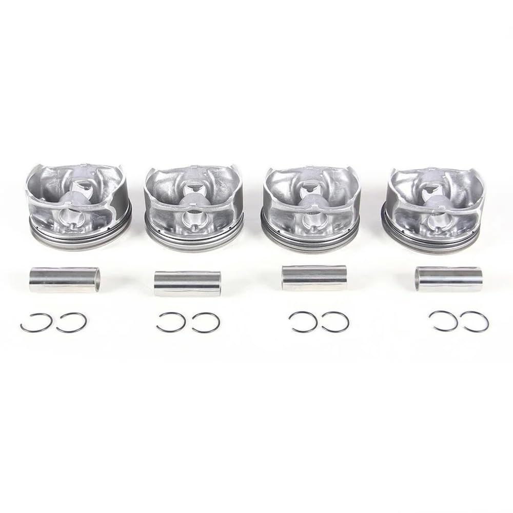 Set pistone e fasce elastiche Motore 1.6L compatibile con A200 B200 CLA200 2011-2019 OEM A2700302717