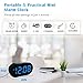 Plumeet Digital Alarm Clock LED Clocks with Adjustable Brightness Dimmer and Alarm Volume - Blue Digit Display 12-24 Hrs - Kids Clocks with Snooze USB Port Phone Charger
