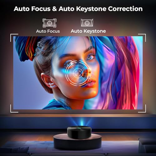 Image of WZATCO Yuva Aura, Native 1080P, Auto Focus & Keystone, 4K Support, 10500 Lumens, 180 inch Screen | Android 9.0 with Netflix, Prime etc | WiFi 6 & BT | Dust Proof | HDMI ARC, Black