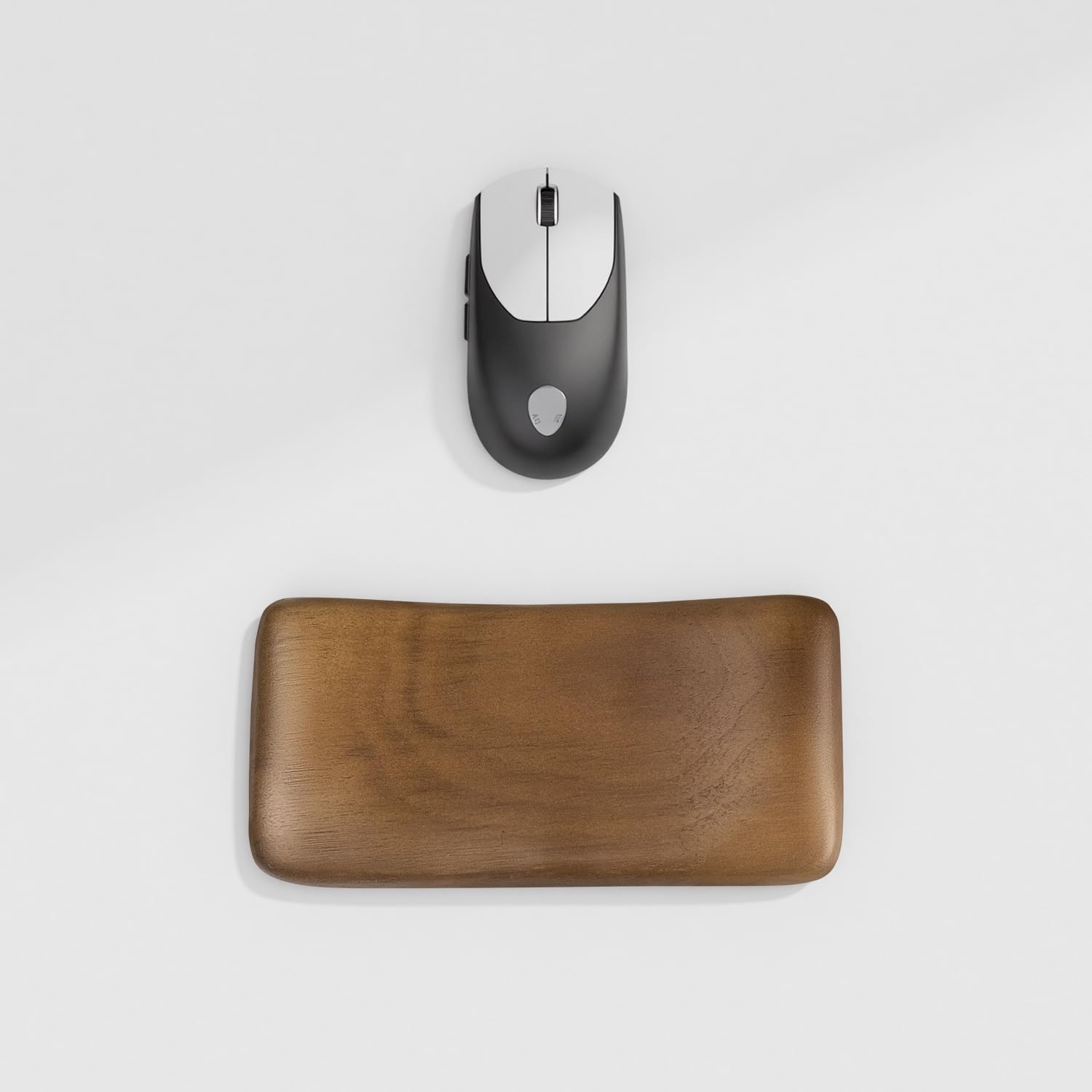 Wislist Walnut Wooden Wrist Rest for Mouse and Keyboard, Ergonomic Design for Wrist Pain Relief, Smooth No Odor and Easy to Clean, Support Wrist to