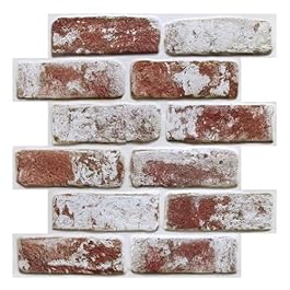 3D Whitewash Brick Wall...