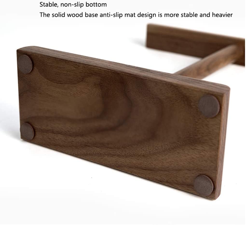 Soporte Para Auriculares Soporte De Madera Para Auriculares, Soporte Creativo Para Auriculares, Estante De Exhibición De Escritorio, Accesorios Universales Para Auriculares Soporte Cascos(Walnut)