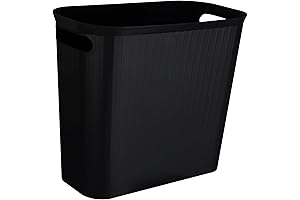 rejomiik Small Trash Can - Slim Wastebasket with Handles for Dorm Room