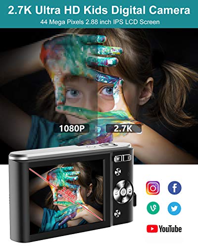 Digitale camera 2.7K Ultra HD Mini Video Camera 44MP 2.8 Inch LCD Oplaadbare Studenten Compacte Camera Pocket Camera met… - Image 3