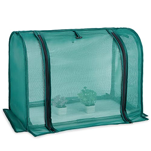 Mini Plant Shades for Outdoor Plants, Garden Netting Cover, 30% Sunblock for Succulents, Flowers, Outdoor - 23x12x16.5 Inches