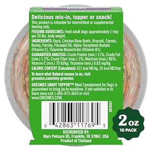   Greenies-Smart-Topper-High-Protein-Wet-Mix-in-for-Dogs-Duck-Broccoli-Carrots-Barley-Recipe-in-Vitabroth-Broth-Bone-Broth-Vitamins-E-B1-Pack-of-10
