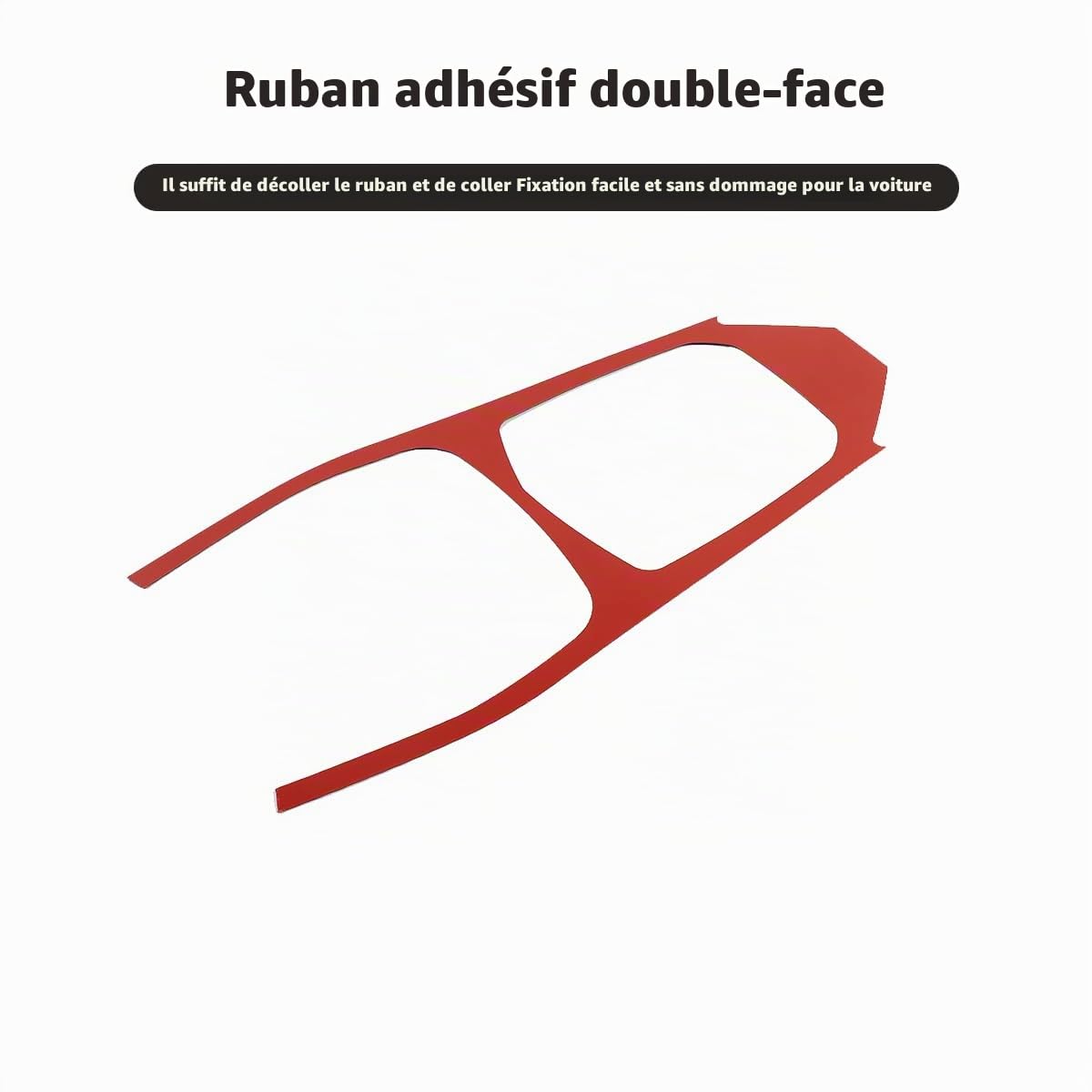 Garniture de levier de vitesse en fibre de carbone souple pour B-M-W 1 Series 2 Series F40 F44 2020-2023 Panneau de commande central de voiture Décoration de cadre autocollant Accessoires de voiture