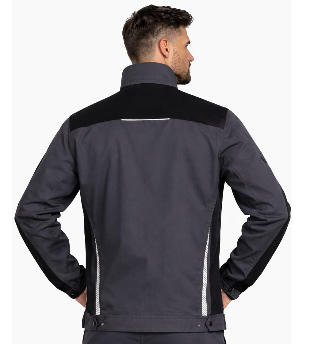 BWOLF Daytona Veste de Travail Homme Stretch + Coton Veste de Travail avec Coudes Renforcés et Nombreuses Poches